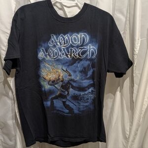 C4 Amon Amarth Concert 2014 Tour T-shirt Sz Large